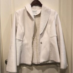 White House Black Market Faux Suede Jacket